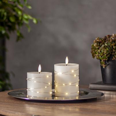 LED-Wachskerzen 2er Set