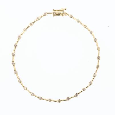 Armband 375 Gelbgold Brillanten