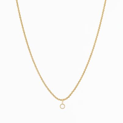 Anhänger mit Kette vergoldet Zirkonia