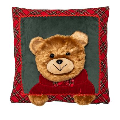 Kissen 3D-Teddybär mit Füllung