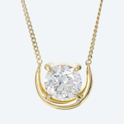 LG Mittelteil-Collier 925 Silber verg. Brillant