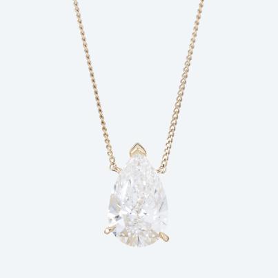 LG Mittelteil-Collier 375 Gelbgold Diamant