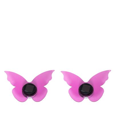 2 Solar-Schmetterlingsleuchten 3in1-Funktion