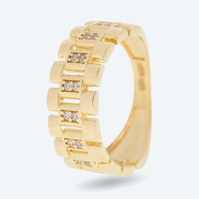 Ring 925 Sterling Silber vergoldet