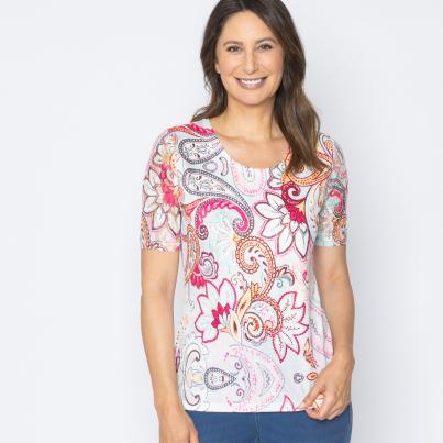 BRILLIANTSHIRTS Damen-Shirt Paisley