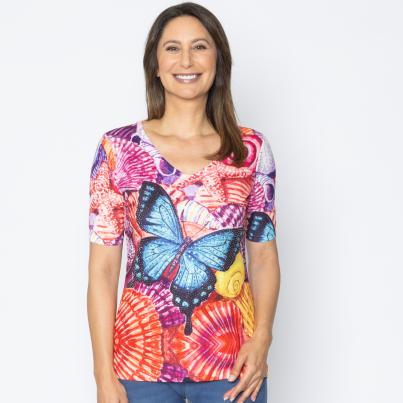 BRILLIANTSHIRTS Damen-Shirt Muscheln