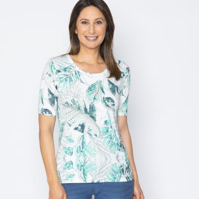 BRILLIANTSHIRTS Damen-Shirt Palmen