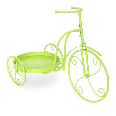Blumentreppe Fahrradform grün