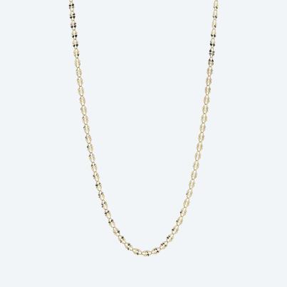 Plättchenkette 585 Gelbgold ca. 50 cm