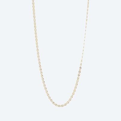 Plättchenkette 585 Gelbgold ca. 45 cm