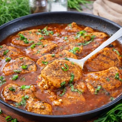 Edle Lendensteaks in Bergsoße