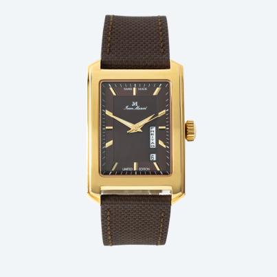 Jean Marcel Herrenuhr "Quadrum III" vergoldet