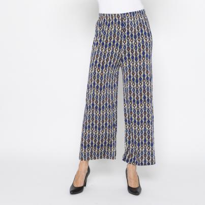 FASHION NEWS Damen-Hose Grafik navy/multicolor