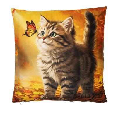 LED-Kissen Katze 40x40cm
