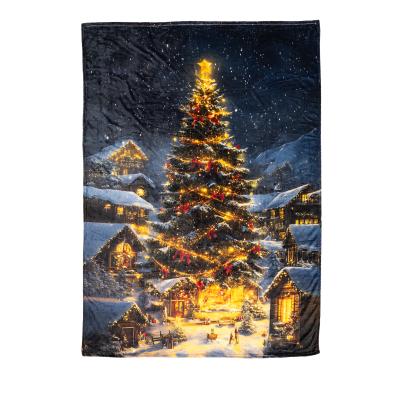 Kuscheldecke Weihnachtsbaum 150x200cm