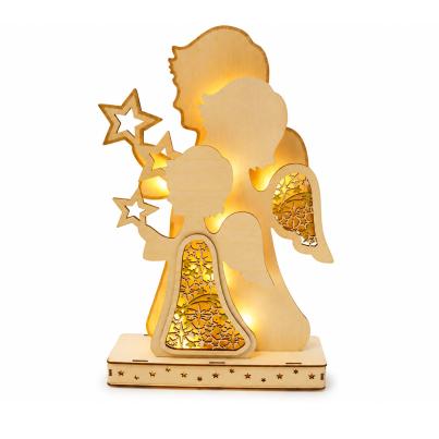 Holz-Engelchen mit LEDs