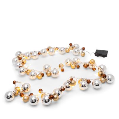 LED-Kugelgirlande Champagner