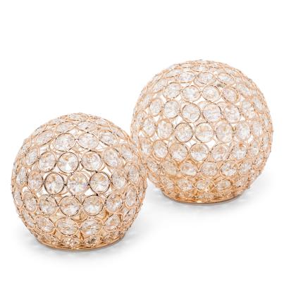 2 LED-Kristall-Kugeln Deluxe