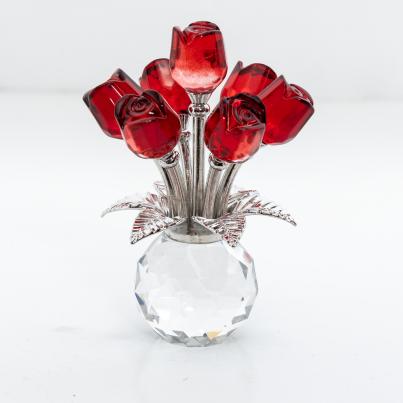 Crystal Dreams Rosen in Vase
