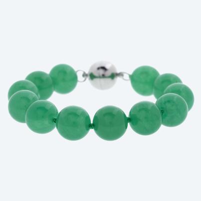 Christian Materne Armband Jade Magnetverschluß