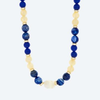 Christian Materne Collier Citrin, Achat, Chalcedon