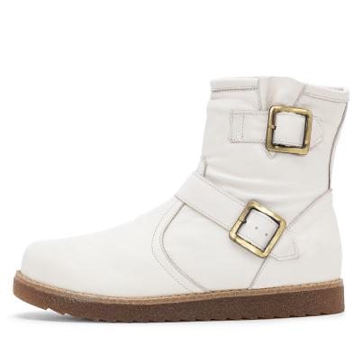 Andrea Conti Damen Lederboots creme