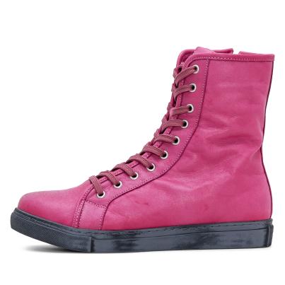Andrea Conti Damen Lederboots hot pink