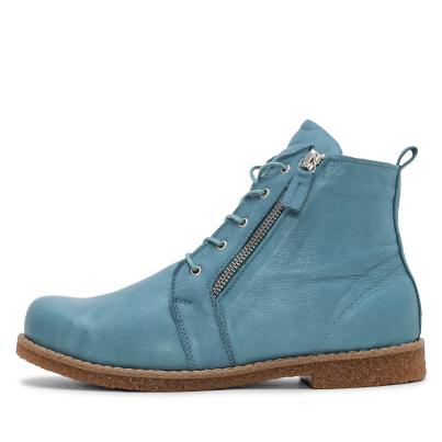 Andrea Conti Damen Lederstiefelette petrol