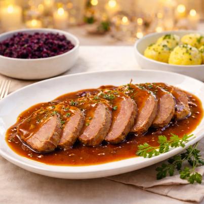 Sauerbraten in Bratensoße