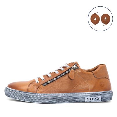 STEXX Herren Lederschnürer cognac