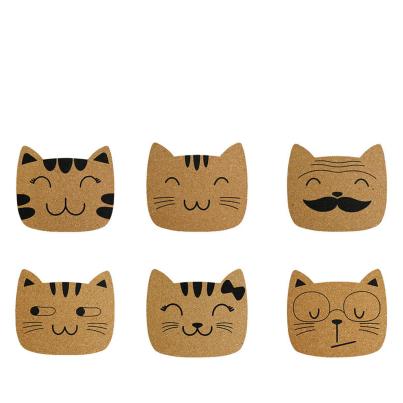 Winkee Cat Korkuntersetzer