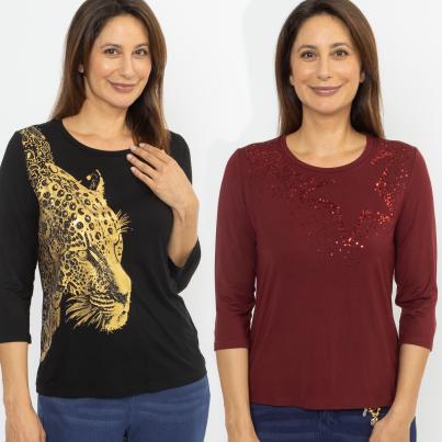 TRENDS by J. Leibfried Doppelpack Shirts mit Motiv