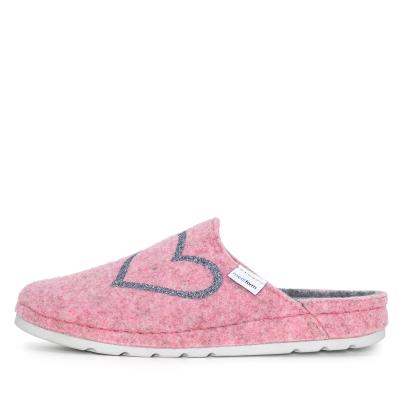 mediform Damenhausschuh rosa mit Herz
