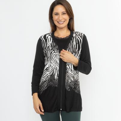 MILANO Design Damen-Shirtjacke multicolor
