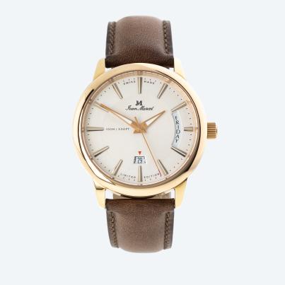 Jean Marcel Automatikuhr "Palmarium" silberfarben
