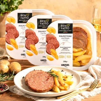 Hackbraten mit Kartoffeln