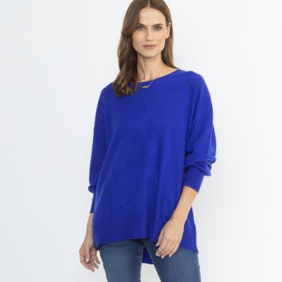 100% KASCHMIR Pullover royalblau