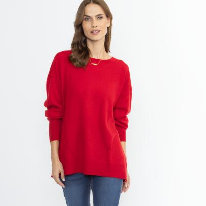100% KASCHMIR Pullover rot