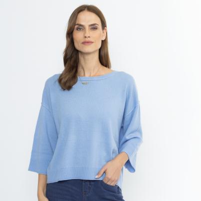 100% KASCHMIR Pullover hellblau
