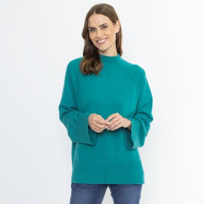 100% KASCHMIR Pullover smaragdgrün