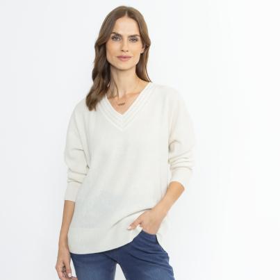 100% KASCHMIR Pullover offwhite