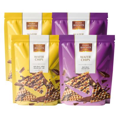 Wafer chips mit Glasur gesalzen und ungesalzen