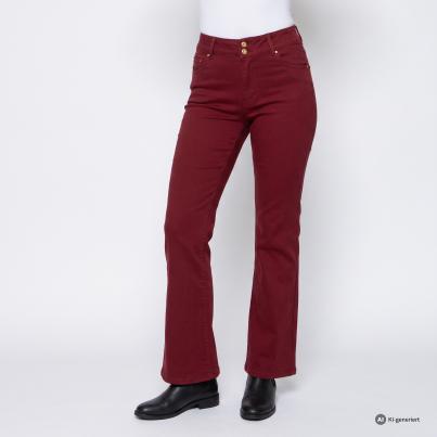 mocca by J. Leibfried Jeans Bootcut weinrot