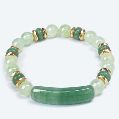 Armband Aventurin, Prehnit