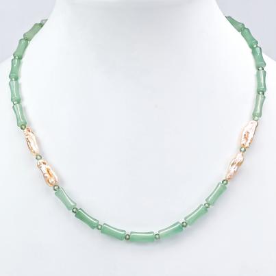 Collier Aventurin, Keshi Perlen