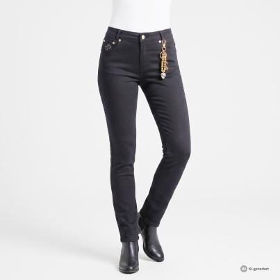 Zauberhose 'Miracle Shape' Regular Fit schwarz