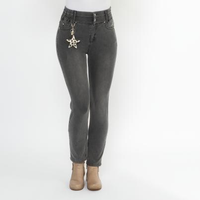 Zauberhose 'Miracle Shape' Slim Fit grau