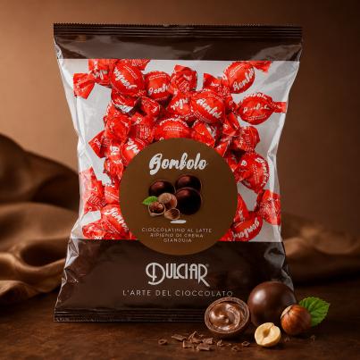 Milchschokoladen-Praline mit Gianduja-Creme 1kg