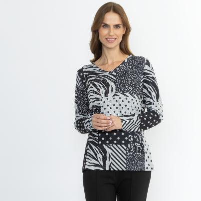 CHRISTIAN MATERNE Damen-Shirt multicolor