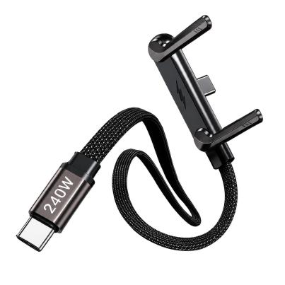 USB-C Schnellladekabel m. klappbarem Telefonhalter